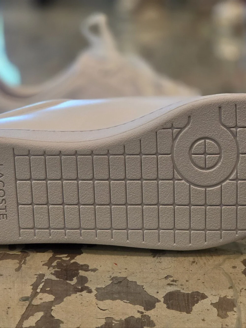 Lacoste White Low-Top Sneakers with Green Crocodile Accent